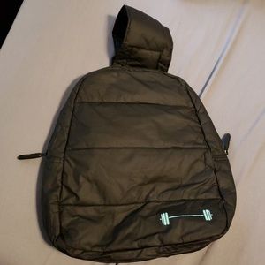 Cross body barbella backpack